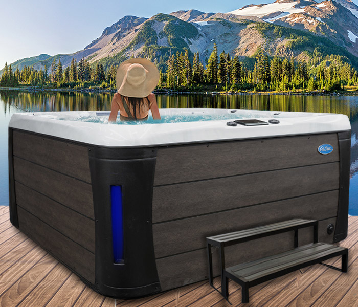 Calspas hot tub being used in a family setting - hot tubs spas for sale Winnipeg